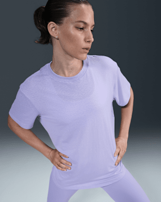 ★★Nike★★ One Classic Dry Fit Short Sleeve Top W White Bl Nike One Classic Short Sleeve Top - White/Black | Midwest